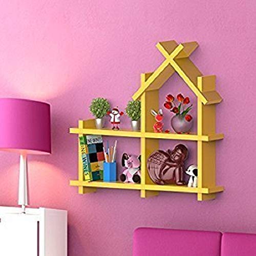 Mark Wood Hut shape wall hanging decor book rack shelf - Image 8