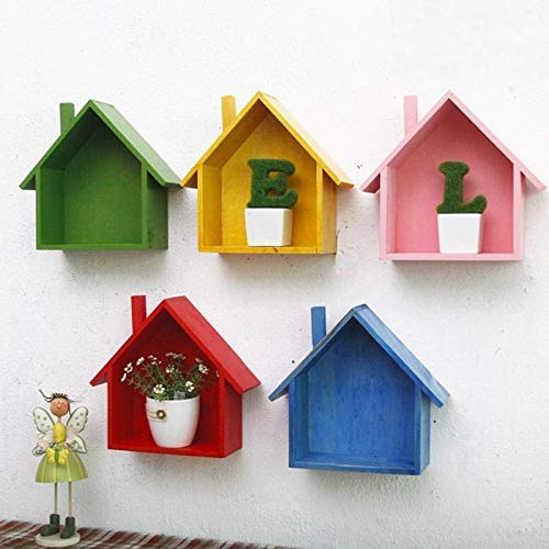 Mark Wood Wooden Wall Hanging Hut Wall Shelves Home Decor - Image 3