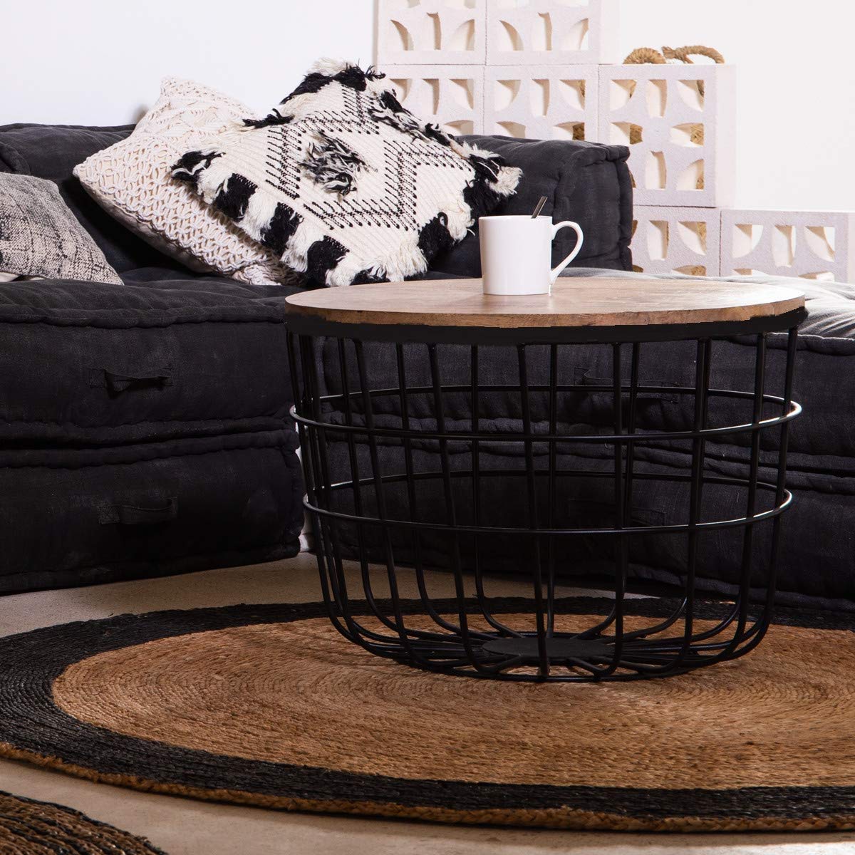 Round Glossy Coffee Table