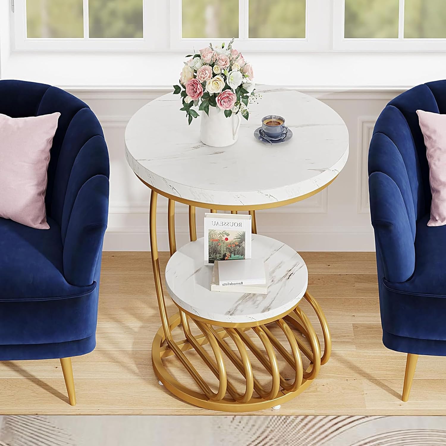 Coffee Table with Double Shelf