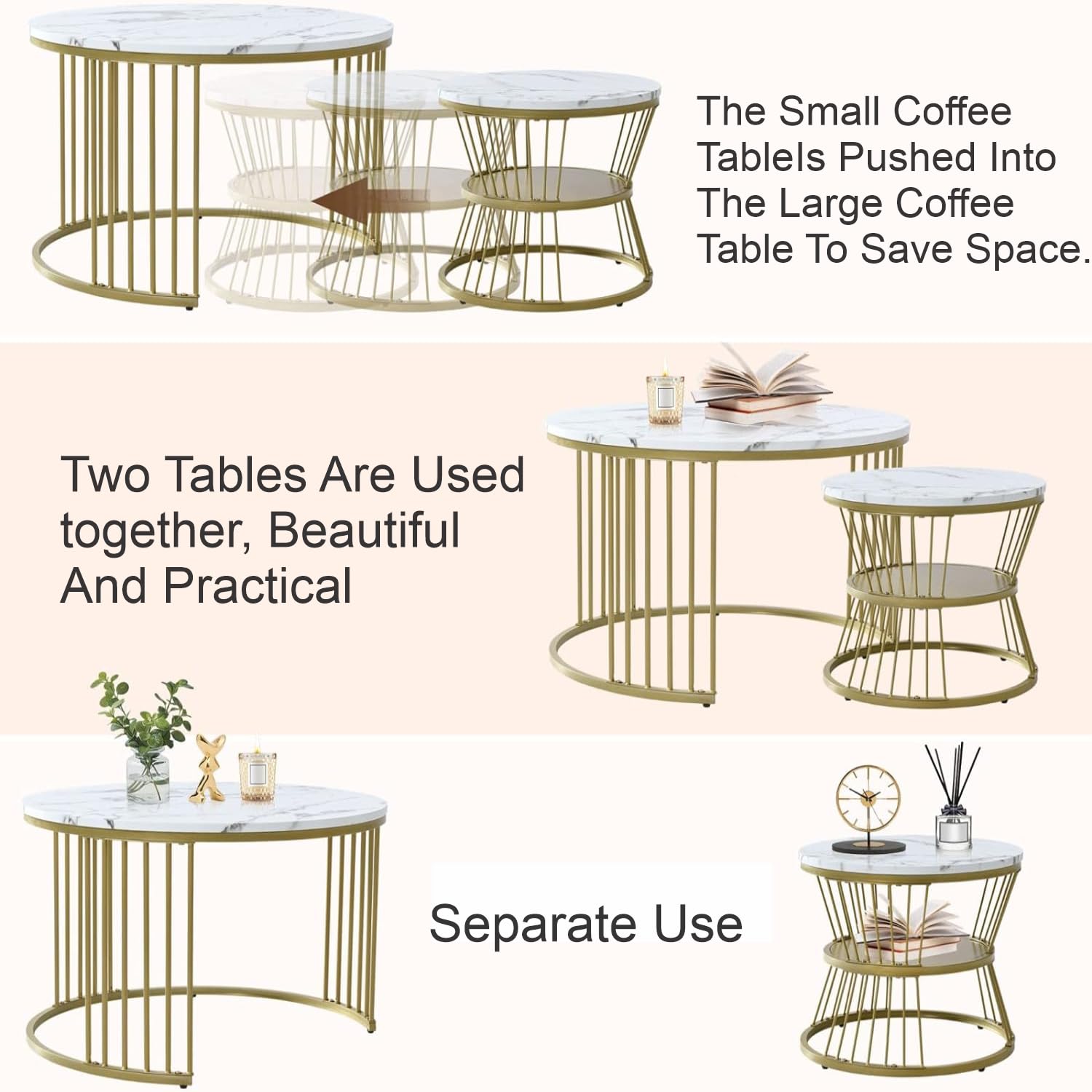 Round Coffe Table Living Room
