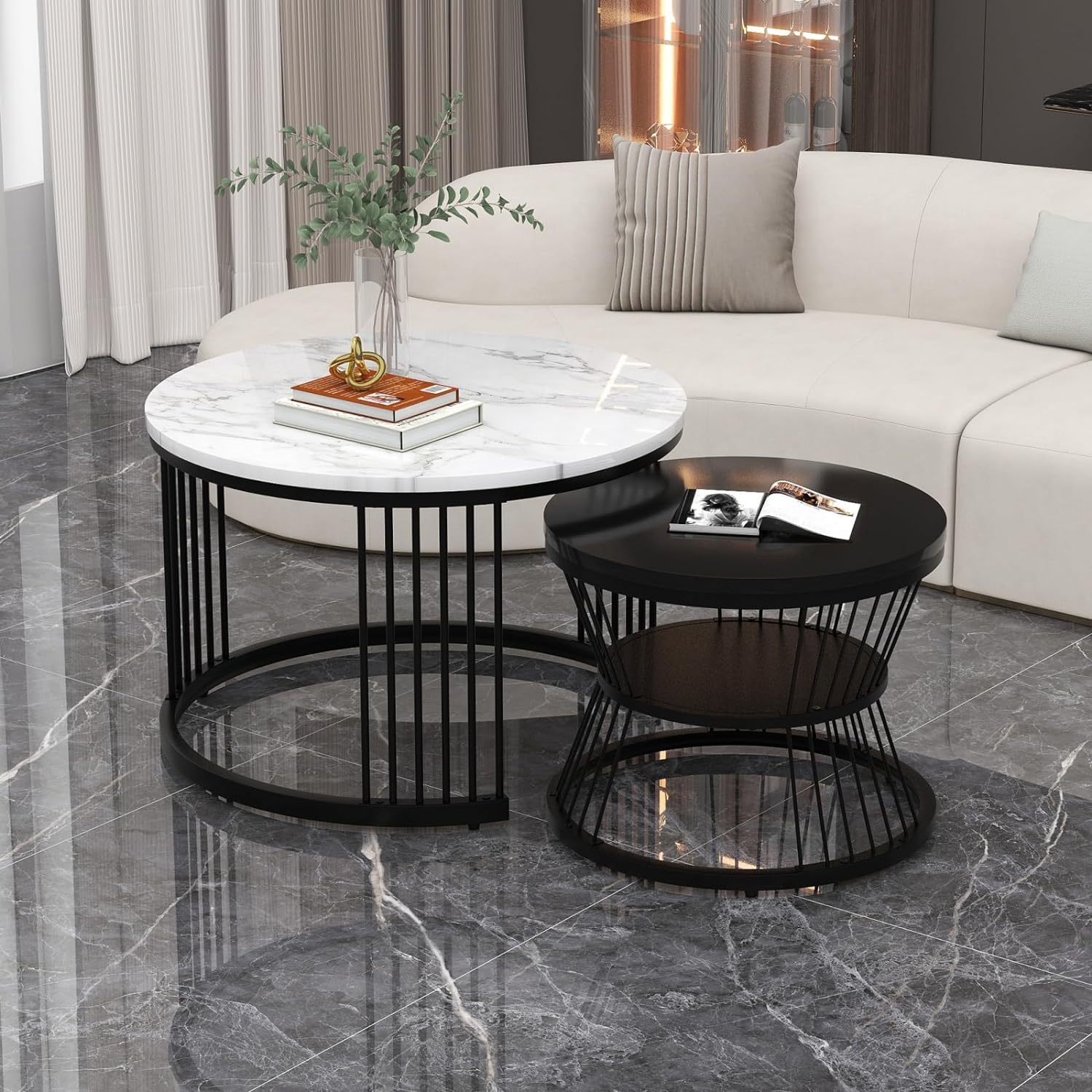 Round Coffe Table Living Room